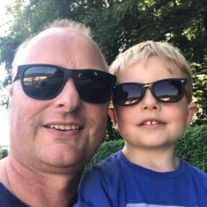 Daniel Wirth with his son Yann